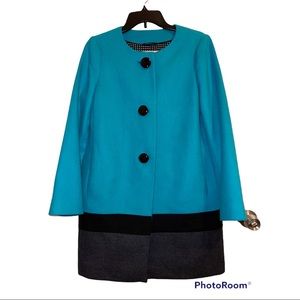 Kate spade ♠️ Coat in blue black color big buttons